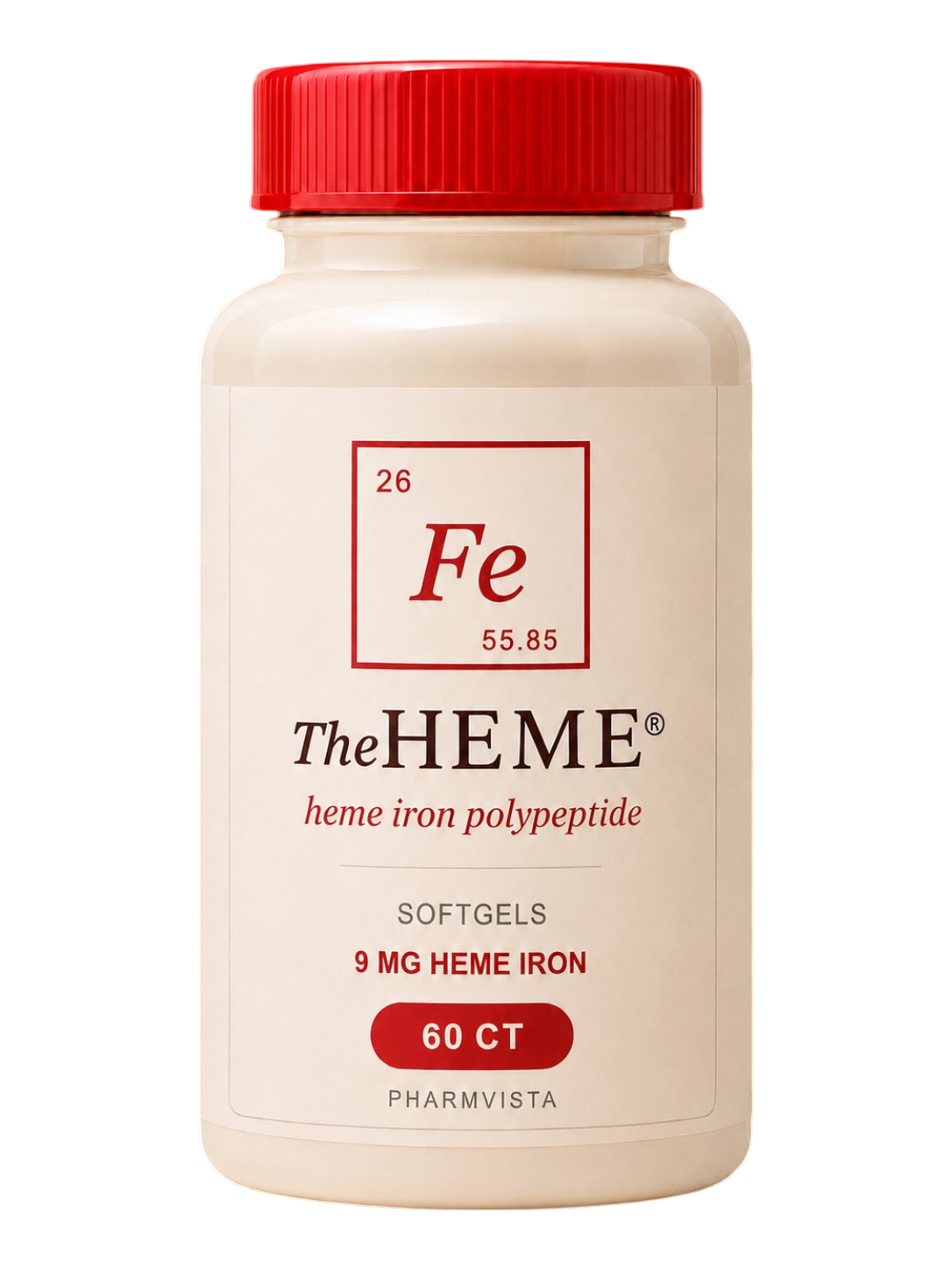 TheHEME Heme Iron Polypeptide Softgels — 60 count bottle